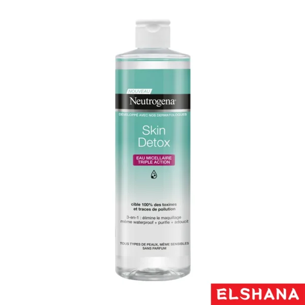 میسلار واتر آرایش پاک کن نوتروژینا NEUTROGENA مدل Skin Detox حجم 400 میل